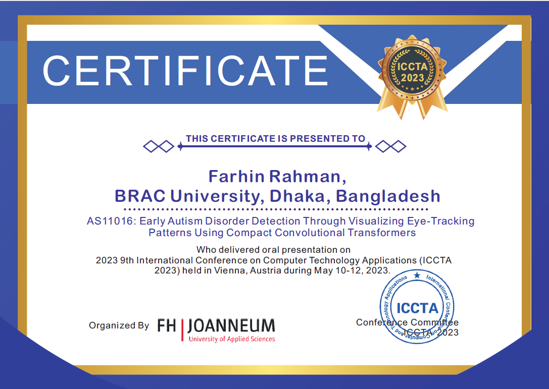 ICCTA 2023 Certificate